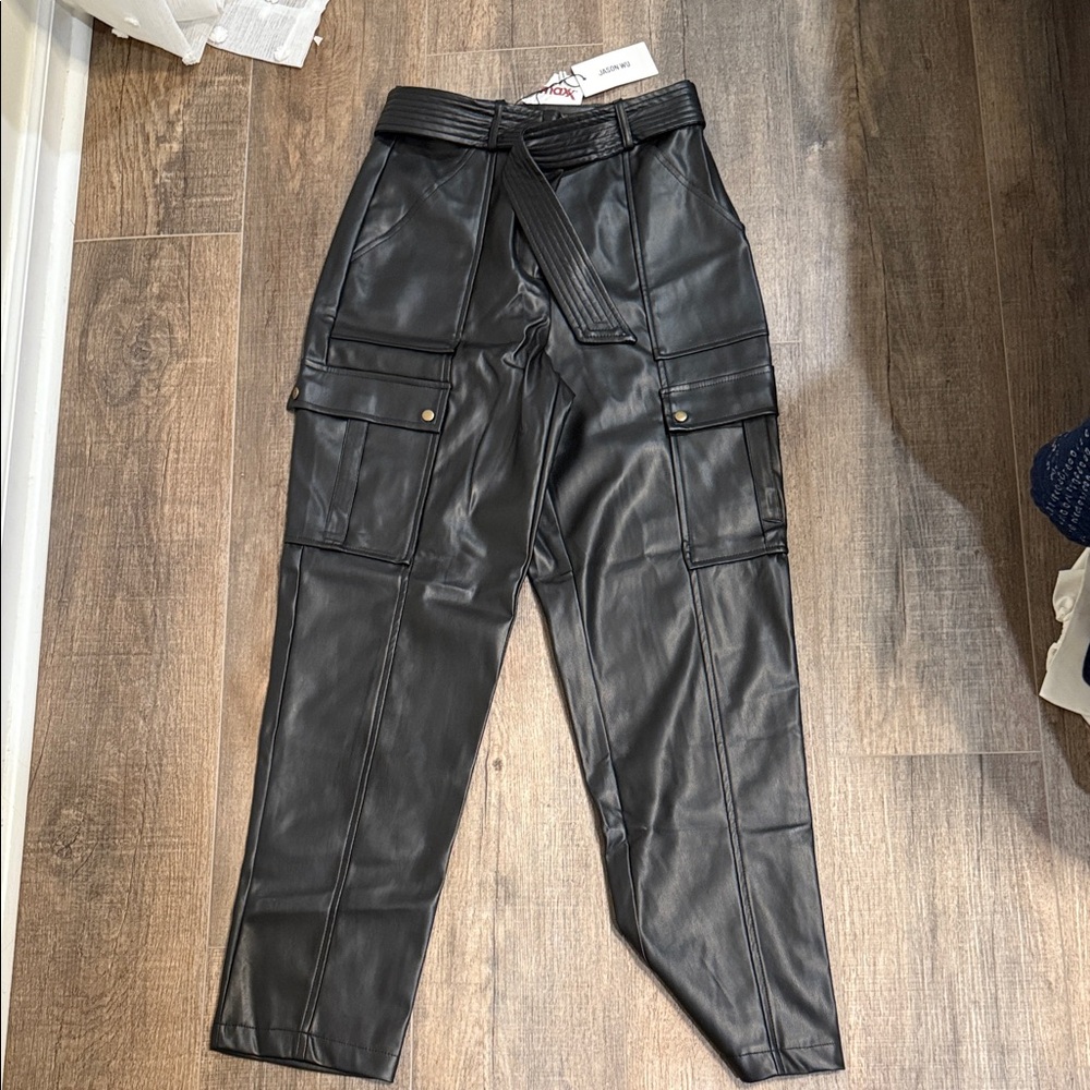 Jason Wu Black Faux Leather Pants